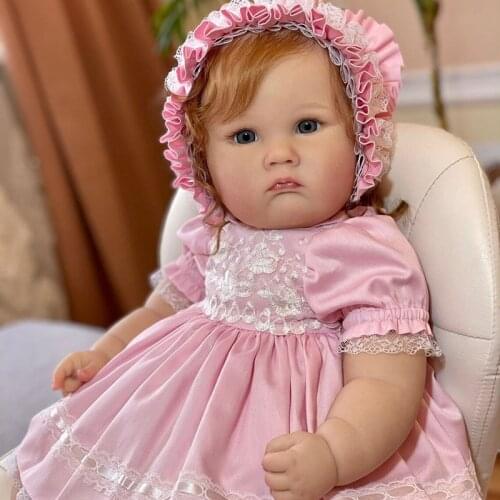 60cm Reborn Toddler Charlltte Princess Doll Rooted Hair Kids Doll Toys for Birthday and Christmas