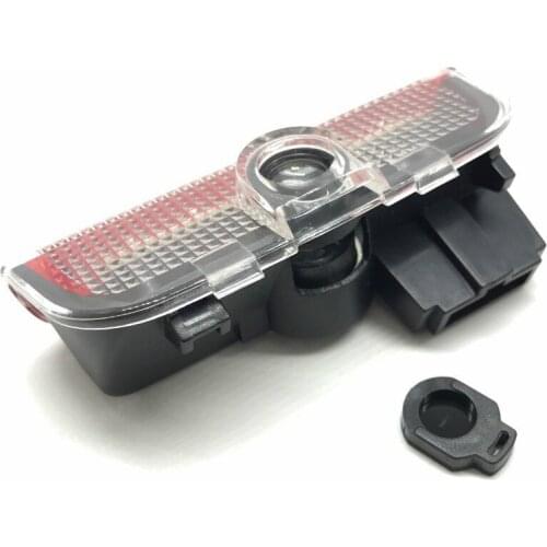 Haoyuehao 2pcs Car Door Welcome Light for Skoda 2009-2014 Superb Auto LED Laser Projector Ghost Shadow Warning Lamp Car Styling