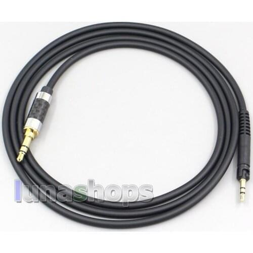 LN007015 1.2m Full Black OFC Copper Wire Earphone Headphone Cable For Sennheiser HD598se HD559 hd569 hd579 hd599 hd558 hd518