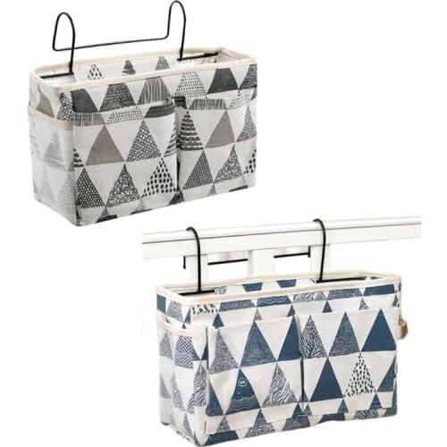 Minimalist Bedside Caddy Pocket Layered Hanging Storage Organiser Large Capacity Bedroom Bed Storage Bag for storing Bag