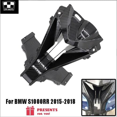For BMW S1000RR S1000RR S1000RR 2015 -2018 Motorcycle Model ABS Injection Material Carbon Fiber Headlight Air Intake Cover