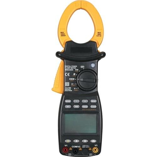 MS2203 Wattmeter 3-Phase professional High Sensitivity Clamp Meter Power Factor Correction USB True-RMS 4 Wire Tester