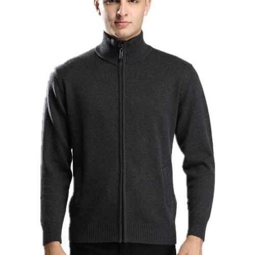 MRMT 2021 Brand Autumn/winter Mens Sweaters Cashmere Turtleneck Pure for Male Cardigan Sweater Jacket