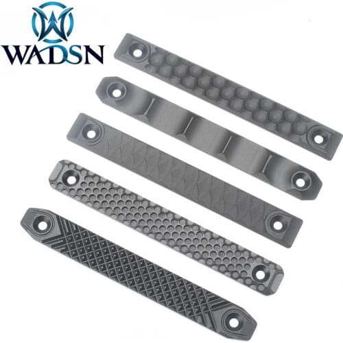 WADSN Airsoft RS CNC Handguard Rail Cover For M-lok and Keymod Long Railscales Style ME08002 Hunting Weapon 2pcs/pack