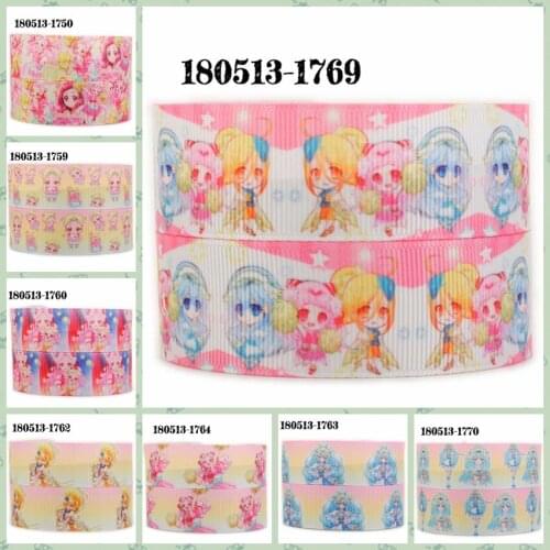 2018 new sales 50 yards cartoon cure ange pattern ribbon printed grosgrain,satin ribbons free shipping