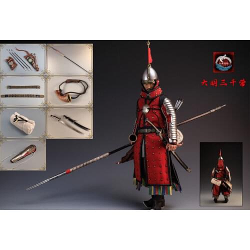 JS-001 1/6 scale ancient military Da Ming Sanqianying 12 inch action figure model set toy