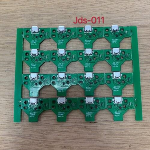 50pcs/lot USB Charging Port Socket For PS4 Dulshock controller with board jds-011 green