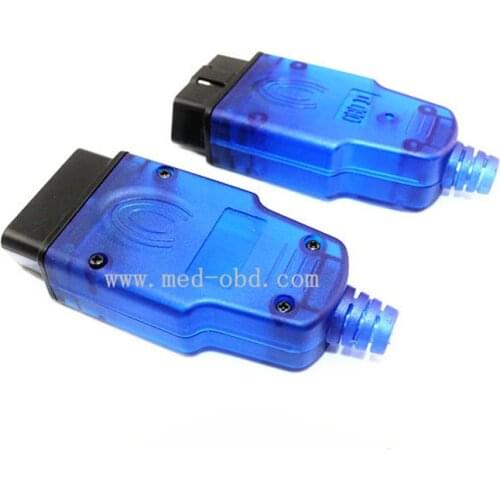 BLue OBD2 Connector J1962m Plug with Enclosure and Cable Relief 16pin Male Connector four screws
