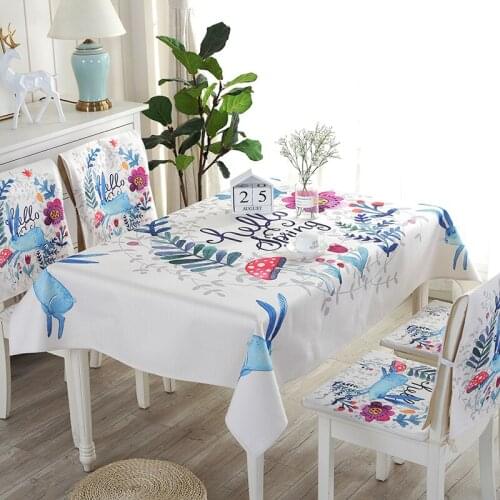 Selling Waterproof linen tablecloth Rabbit fox monkey animal Table Cloth Home Table Party Home hotel table decorativeTablecloths