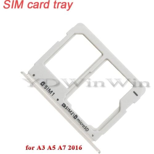 SIM Micro SD Card Tray Slot For Samsung Galaxy A3 A310 A5 A510 A7 A710 2016 Card Reader Holder