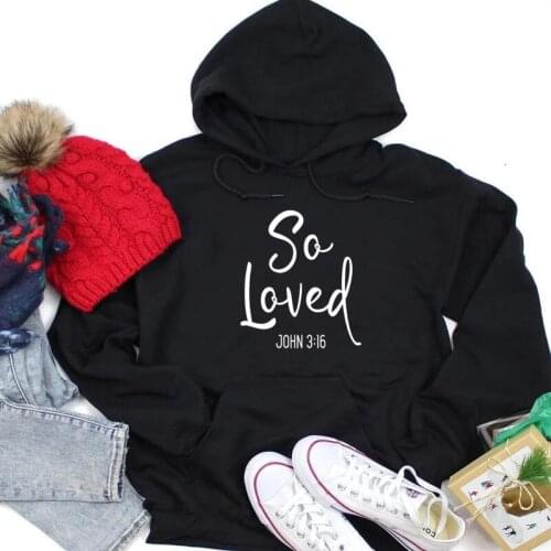 So loved hoodies fashion warmer grunge tumblr pure cotton casual funny Christian hipster party pullovers hipster quote top-K634