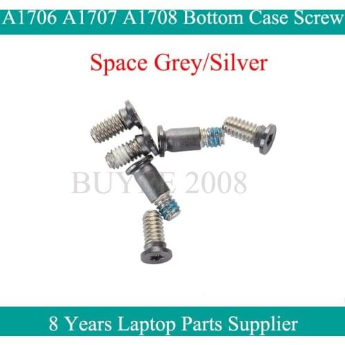 10Set/Lot Space Grey Silver A1706 A1707 A1708 Bottom Case Screws For Macbook Pro 15" A1707 Bottom Cover Screw Set 2016 2017 Year