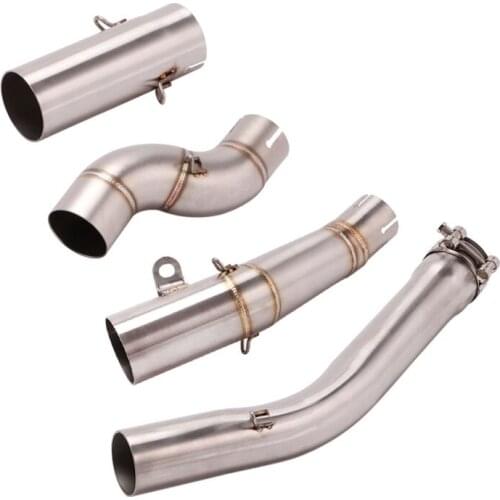 Motorcycle Exhaust For Yamaha YZF R6 Mid Pipe R6 Link Pipe Exhaust Link Middle Pipe Connector Fit for 1998-2019 2018 2017 Years