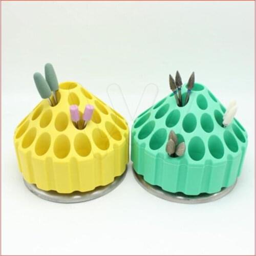 1 PCS Burs Holder For Dental Silicone Polishing Burs 35 Holes Sale