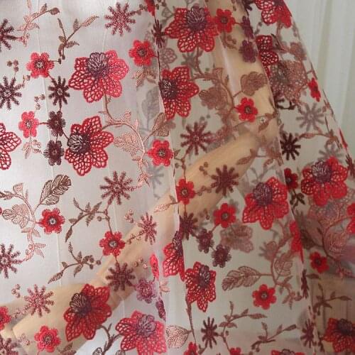 2020 Luxury high-grade French net lace fabric 3D flower garment materials tulle mesh lace fabric african lace fabric