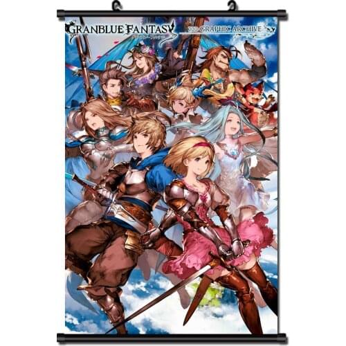 2020-January Japanese Anime Games Granblue Fantasy Home Decor Wall Scroll Poster Decorative Pictures