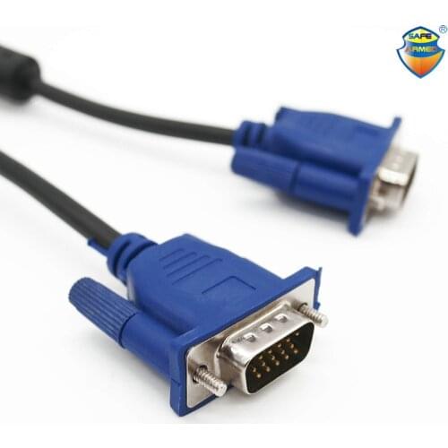 Free Shipping 1.5M VGA Cable with HDB15 Male to HDB15 Male connector For pc TV Adapter Converter