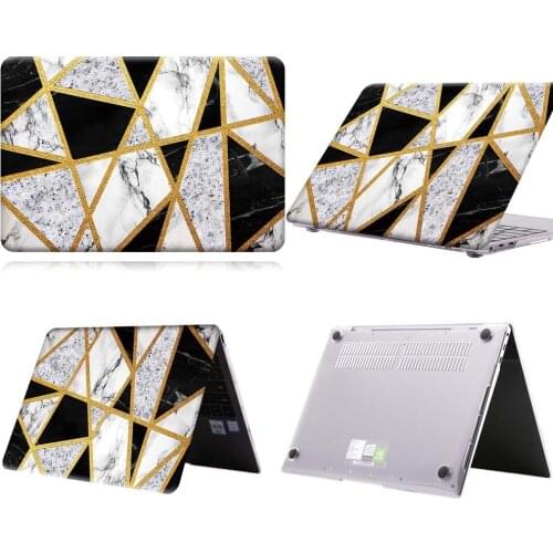 Black Grey Marble Anti-slip Laptop Case For MateBook 13/13 AMD Ryzen/14/D14/D15/X 2020/X Pro/Pro 16.1/Honor MagicBook 14/15
