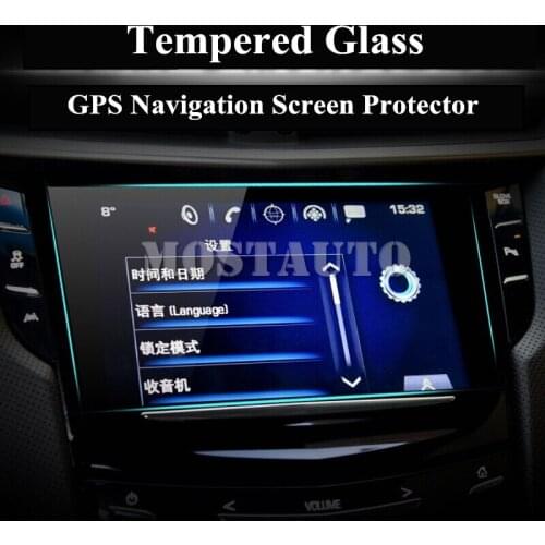 For Cadillac XTS Tempered Glass GPS Navigation Screen Protector 2013-2019 1pcs Car Accessories Interior Car Decor Car Trim
