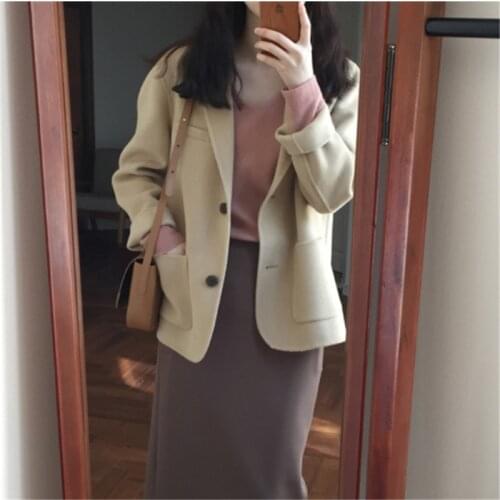 HAIMAITONG Women's Coats With A Collar