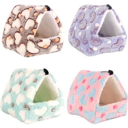 Hamster House Guinea Pig Accessories Small Animal Nest Sleeping Bag Winter Warm Thicken Cotton for Rodent/Rat/Hedgehog