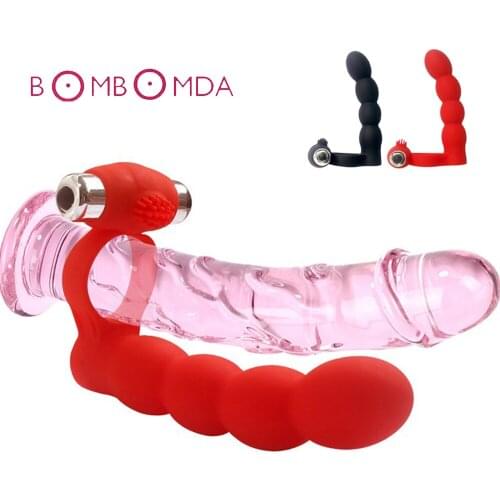 Sex Vibrating Anal Beads Butt Plug Dildo Vibrators Ejaculation Delay Ring Masturbation Tool Adult Products Sex Toys For Couples