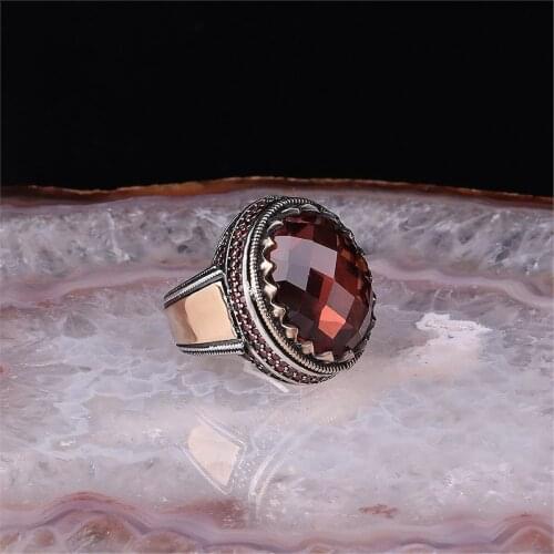 Zultanit 925 Sterling 925 K Silver Men 'S Ring