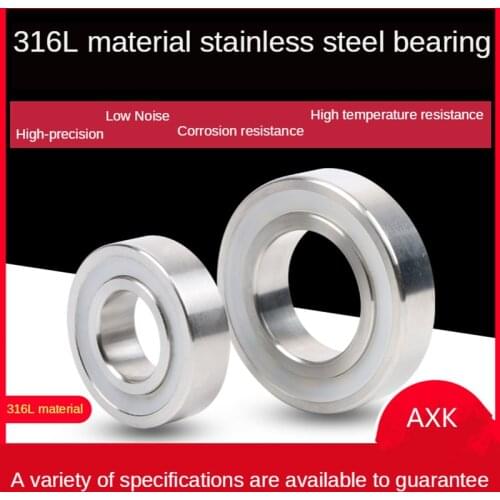 Corrosion Resistance of 316L Stainless Steel Deep Groove Ball Bearing 6200 6201 6202 6203 6204 6205 6206 Stand Wear and Tear