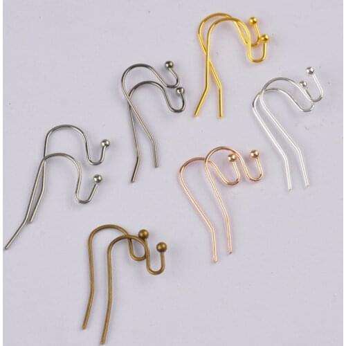 1000pcs Ball End Earring Hook Ear Wire Hook Findings For DIY Jewelry Making Earring Accessories