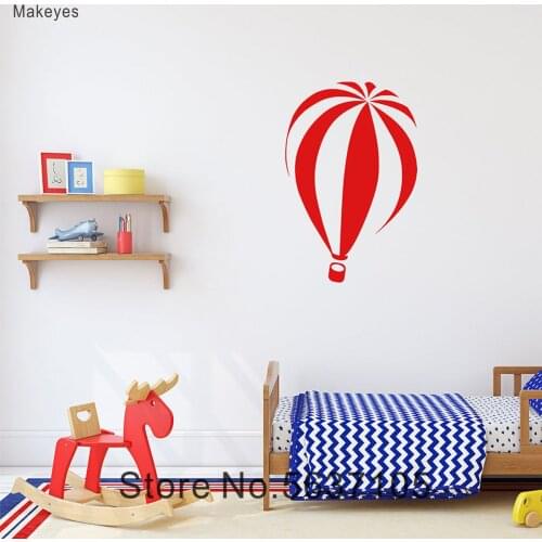 Makeyes Hot Air Balloon Wall Stickers Home Kids Bedroom Sweet Wall Decals Art Balloon Wall Decor Vinyl Design Decoration Q147