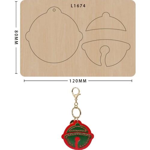 Metal cutting dies new cuts Pendant Keychain Pendant Christmas Gift Cute Bell Cutter Mold Suitable for big shot sizzix machines