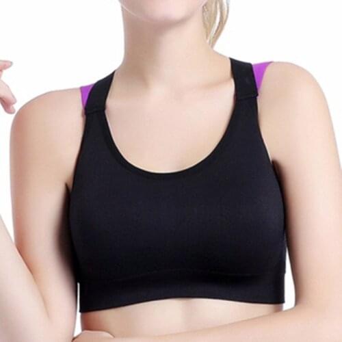 Lovely Push Up Sports Bra XL For Women Cross Straps Wireless Padded Comfy Gym Bra Yoga Underwear Active Wear Workout Fitness Top