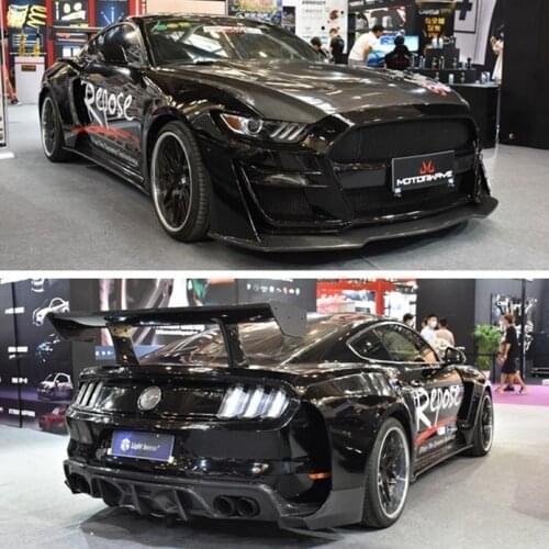 Applicable to Modified Ford Gt500 Front Bar Surround Mustang Wide Body Kit Side Skirt Cover Tail