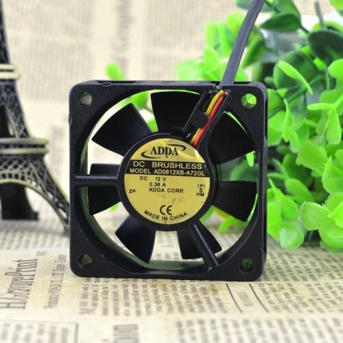 Authentic FOR ADDA Fan 6CM 12V 0.38A Server Fan AD0612XB-A72GL