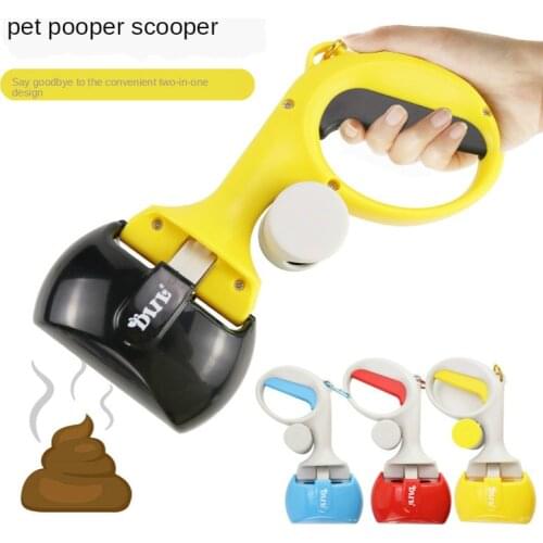 Portable Dog Pooper Scooper Multifunction Cat Poop Picker With Garbage Bag Tipper Eco-Friendly Pooper Scoopers For Pet