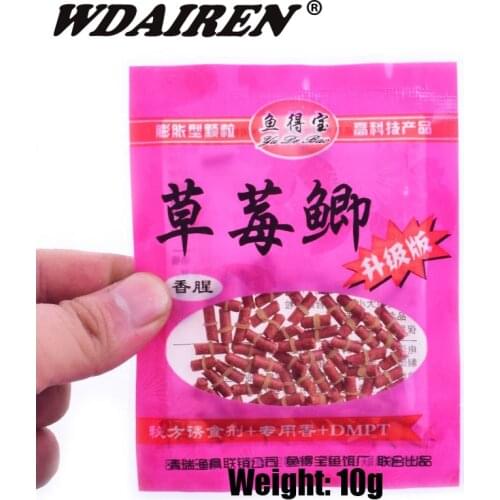 1bag Red Smell Grass Carp Baits Coarse Red Bug Strawberry Scent Fishing Baits Fishing Lures Accessories Drop Shiping