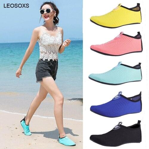 Beach Socks Shoes Mens And Womens Diving Snorkeling Wading Swimming Shoes Soft Shoes Anti-slip Flat Water Shoes