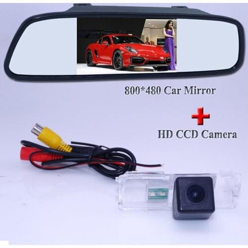 Waterproof 170 angle car back up camera +4.3" car reversing monitor for VW Magotan / POLO Hatchback