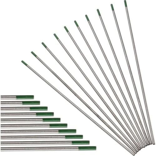 10pcs Green Code 3.0mm*150mm Tungsten Electrode Tungsten Needle/Rod for Welding Machine with TIG Function
