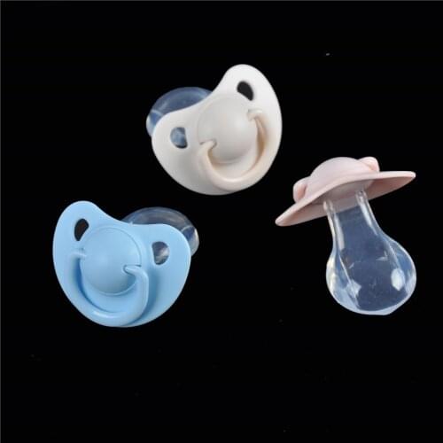 ZTOYL 1pcs Big Adult Nibbler Pacifier Feeding Nipples Adult Sized Design with Back Cover Little for Big Adult Pacifier