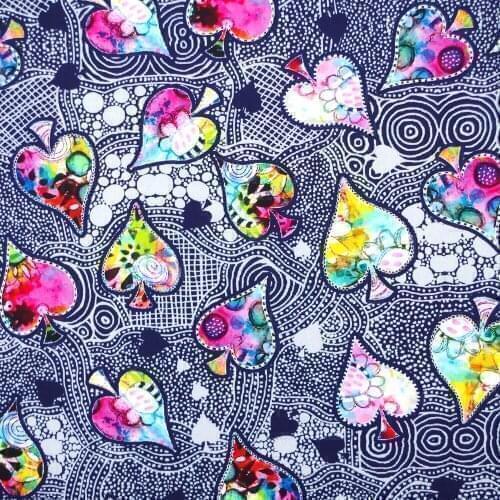 1 yard Cotton Fabric for cloth,handmade,patchwork,bedding - Color Heart (width=110cm)