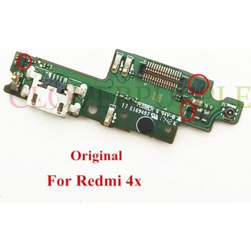 10x Original USB Charging Charger Port Micro Dock Connector Flex Cable Board for Xiaomi Redmi 4X