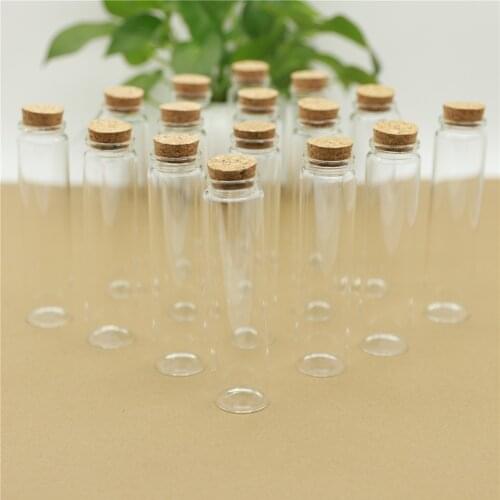 12pcs/lot DIY Mini Storage Bottles & Jars 37*150mm 125ml Test Tube Tiny Glass Bottle With Cork spice jar container