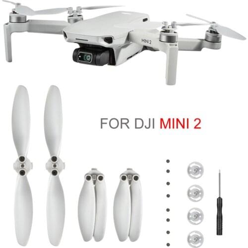 2Pair Foldable Propeller Quick Release Paddles For DJI Mavic Mini 2 Drone Propeller With Base Drone Accessories Propellers Screw