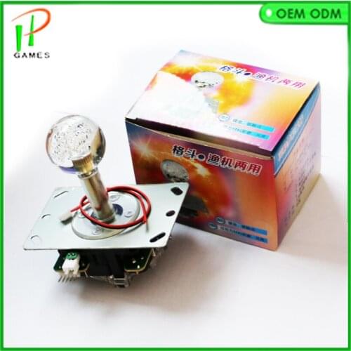 2Pcs Arcade joystick with 12v led Illuminated Joystick 5PIN copy sanwa arcade joystick with Round limiter Circle gate