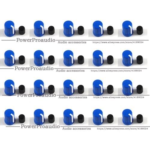 20pcs Dark Blue Color Rotary Control Knob For Pioneer XDJ-RX R1 RZ AERO DJM-T1 S9 DIY DJ