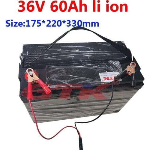 GTK 36V 60AH Electric Scooter Rechargeable battery pack Modified Bicycles Electric vehicle Protection with PCB BMS+10A charger