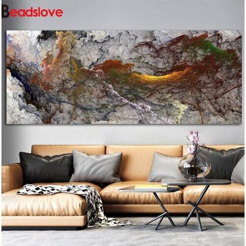 Diamond painting Cloud Abstract Diamond Embroidery Full square round drills Mosaic Grey landscape Diamond patterns Wall Art,S43