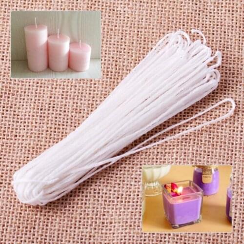 1 roll of new white 9m DIY long candle wick flat woven cotton wick