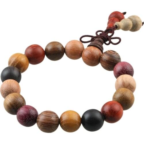 Wood Beads Bracelets Men Black Ethinc Meditation Women Prayer Jewelry Yoga Lovers Gifts Jewelry Bracelets